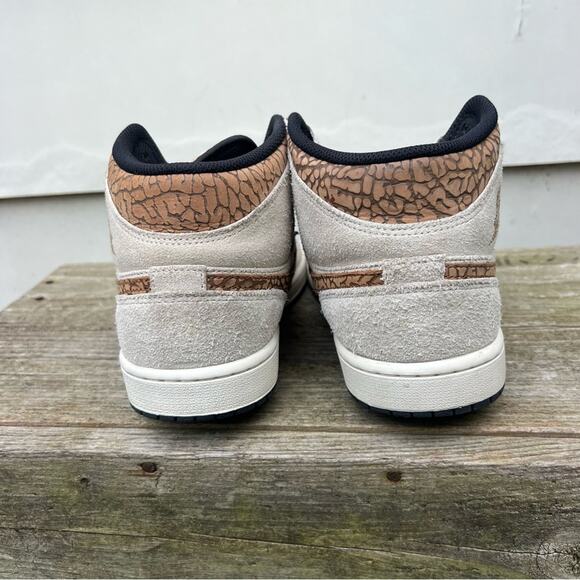 Nike Air Jordan 1 Retro Mid SE Brown Elephant dz4129-102 8.5 - Picture 4 of 8